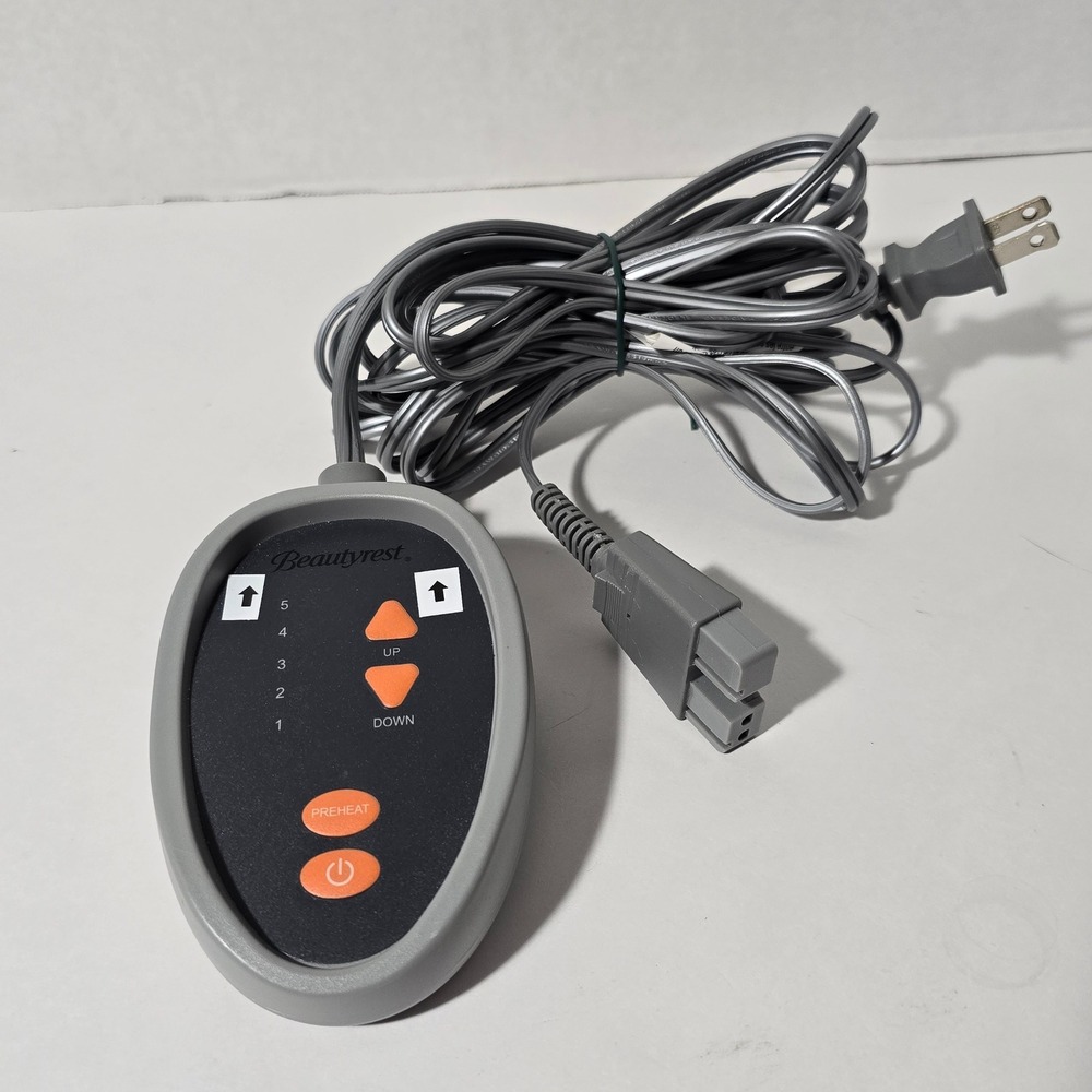 Beautyrest Electric Blanket Controller Preheat Setting Five Heat Settings On/Off